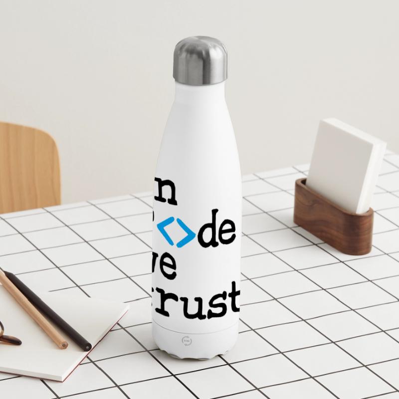 in code we trust ! Panoramic Thermal Bottle 500 ml