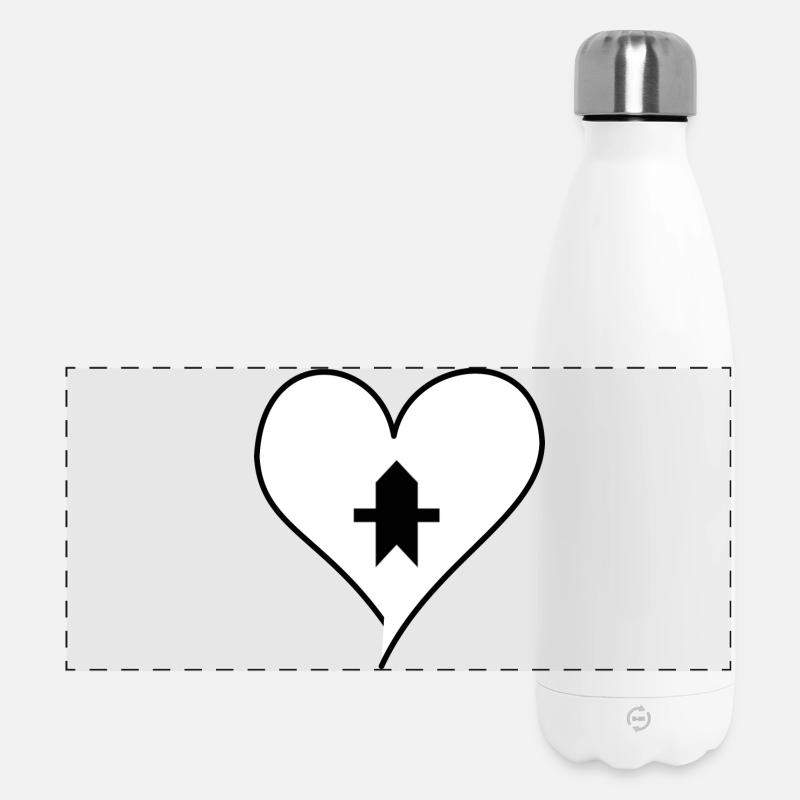 Right of way - Panoramic Thermal Bottle 500 ml - white