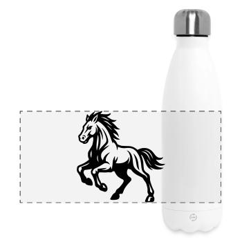 Cheval - Gourde isotherme panoramique 500 ml - blanc - Devant