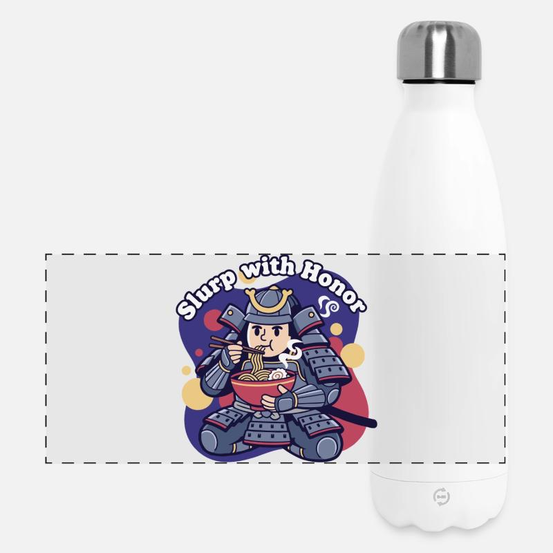 Slurping with Honor Armor - Panoramic Thermal Bottle 500 ml - white