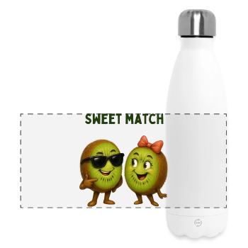 Sweet Match Kiwi Duo - Panorama Isolierflasche 500 ml - Weiß - Vorne