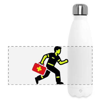 Paramedic Emergency Doctor Emergency Kit - Panoramic Thermal Bottle 500 ml - white - Front