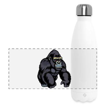 Gorilla - Panoramic Thermal Bottle 500 ml - white - Front