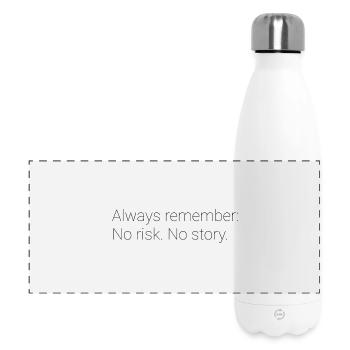Dicton motivant - Gourde isotherme panoramique 500 ml - blanc - Devant
