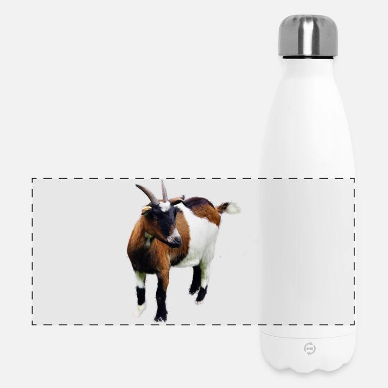 Goat - Panoramic Thermal Bottle 500 ml - white