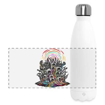Psychedelischer Sprecher - Panorama Isolierflasche 500 ml - Weiß - Vorne