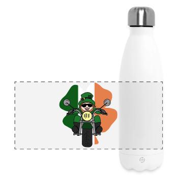 Leprechaun Motorcycle - Gourde isotherme panoramique 500 ml - blanc - Devant
