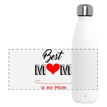 best mom, Mothers Day - Panorama Isolierflasche 500 ml - Weiß - Vorne