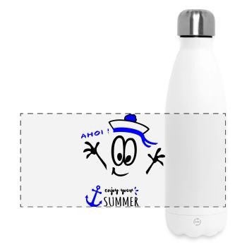 Sailor Ahoy - Panoramic Thermal Bottle 500 ml - white - Front