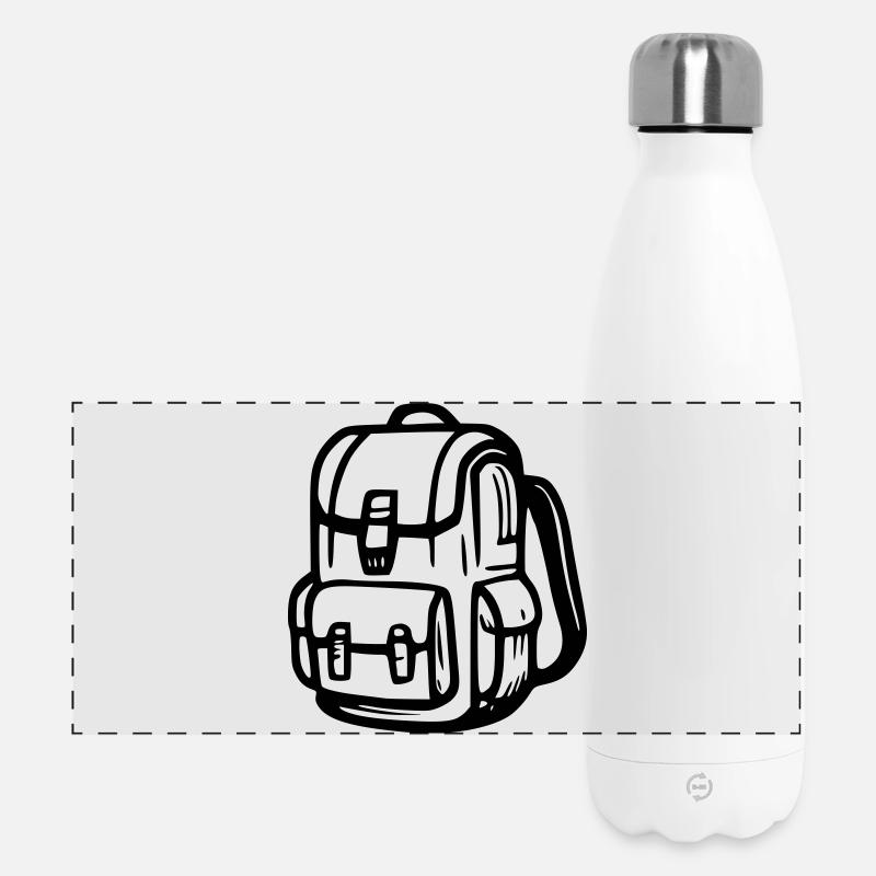Survival-Rucksack - Panorama Isolierflasche 500 ml - Weiß