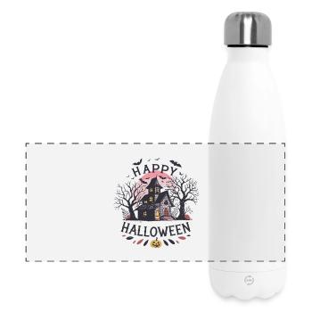 Maison hantée pastel sous lune - Gourde isotherme panoramique 500 ml - blanc - Devant