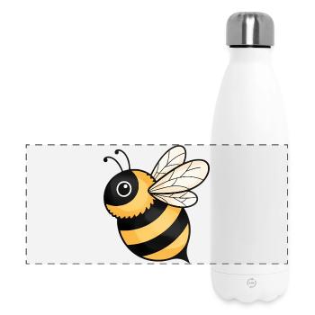 Happy Bee Yellow Black - Panoramic Thermal Bottle 500 ml - white - Front