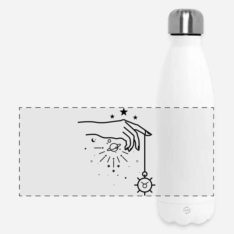 Stierkreis-Astrologie - Panorama Isolierflasche 500 ml - Weiß