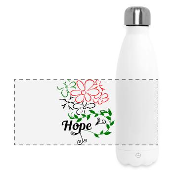 Hope Hoffnung - Panorama Isolierflasche 500 ml - Weiß - Vorne