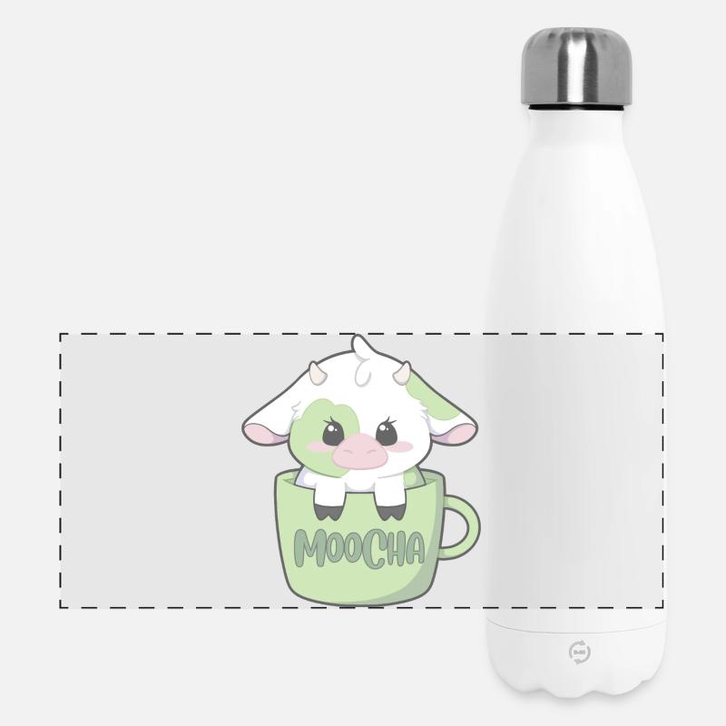 Moocha - Panoramic Thermal Bottle 500 ml - white