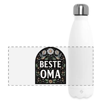 Best Grandma Gift for Dearest Grandmother - Panoramic Thermal Bottle 500 ml - white - Front