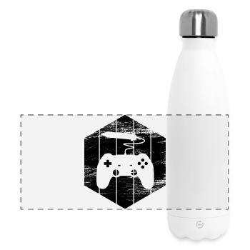 Videospiel Artist - Panorama Isolierflasche 500 ml - Weiß - Vorne