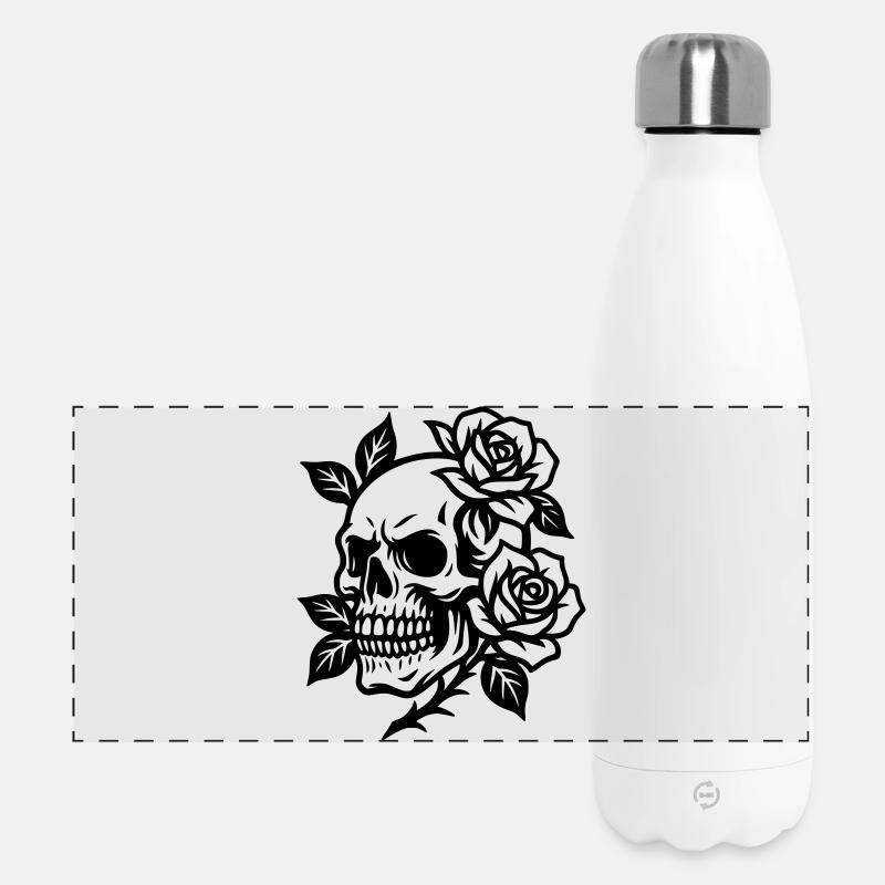 Skull - Panoramic Thermal Bottle 500 ml - white