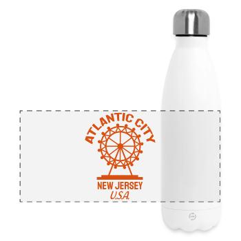 Atlantic City - Est. 1854 - New Jersey - USA - Panorama Isolierflasche 500 ml - Weiß - Vorne