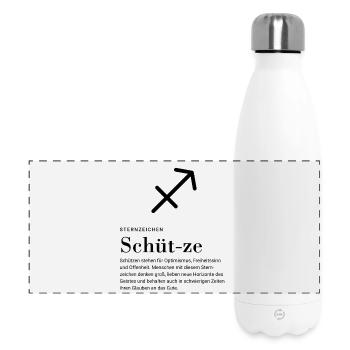 Zodiac sign Sagittarius - Panoramic Thermal Bottle 500 ml - white - Front