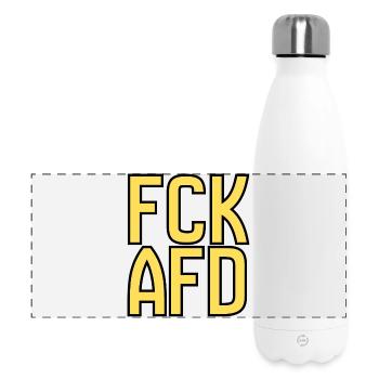 Gegenrechts Typo Protest - Panorama Isolierflasche 500 ml - Weiß - Vorne