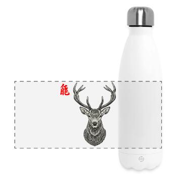 Deer Asian - Panoramic Thermal Bottle 500 ml - white - Front