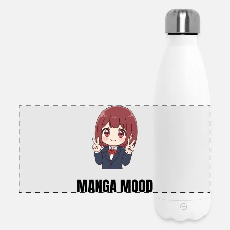 Manga Mood - Panoramic Thermal Bottle 500 ml - white