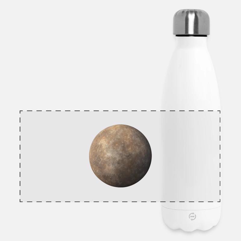 Mercury - Planet Mercury - Panoramic Thermal Bottle 500 ml - white