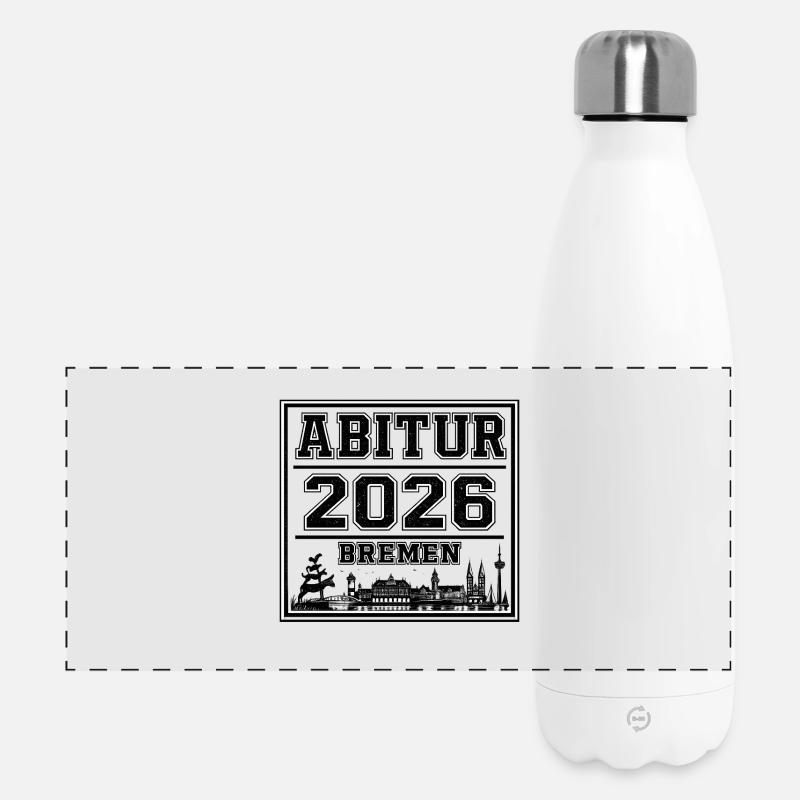 Abitur-2026-Bremen - Panorama Isolierflasche 500 ml - Weiß