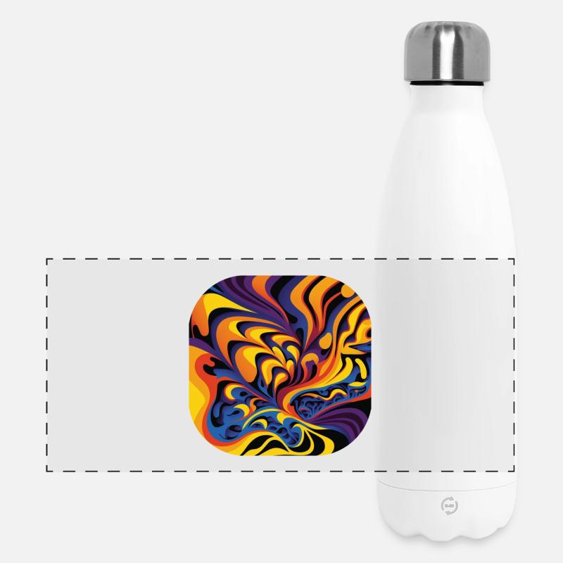 Abstract - Panoramic Thermal Bottle 500 ml - white