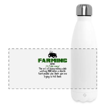 Farming Definition - Panoramic Thermal Bottle 500 ml - white - Front