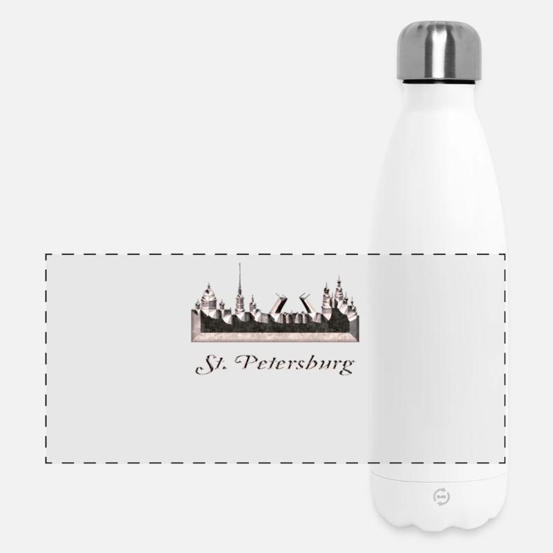 St. Petersburg - Panoramic Thermal Bottle 500 ml - white