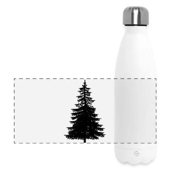 Fir Tree Nature Forest Ecology Nature Conservation Wilderness - Panoramic Thermal Bottle 500 ml - white - Front
