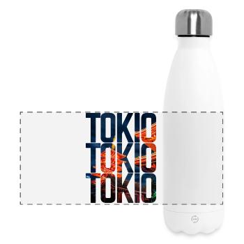 Tokyo - Gourde isotherme panoramique 500 ml - blanc - Devant
