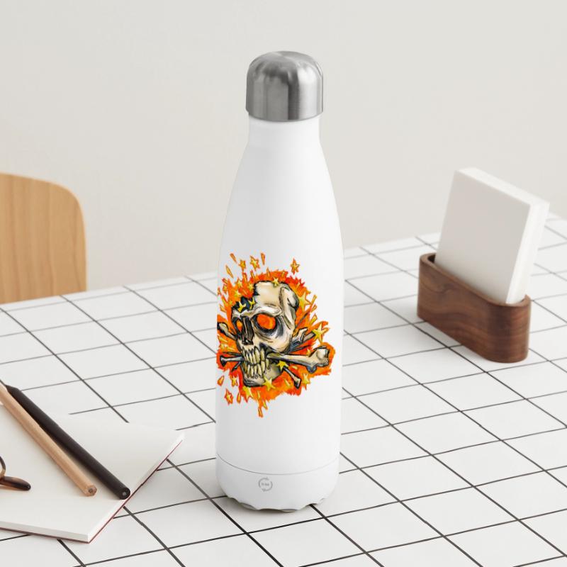 exploding skull Panoramic Thermal Bottle 500 ml