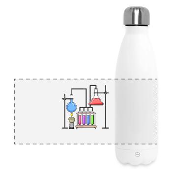 Chimiste scientifique de laboratoire de chimie - Gourde isotherme panoramique 500 ml - blanc - Devant