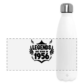 1956 - Jahrgang 1956 - Panorama Isolierflasche 500 ml - Weiß - Vorne