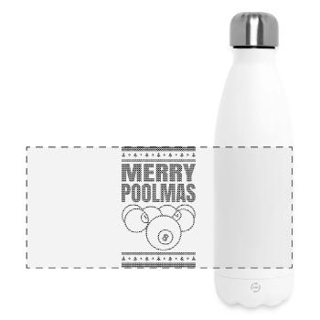 Billiard Christmas - Panoramic Thermal Bottle 500 ml - white - Front
