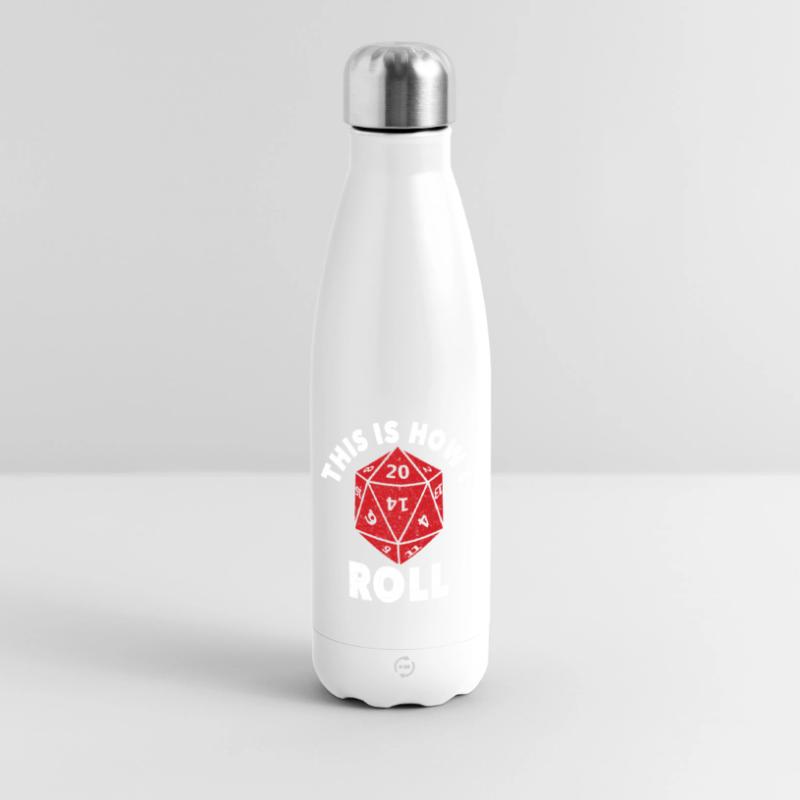 Dungeons Dice RPG Dragons C’EST COMME ÇA QUE JE ROULE Gourde isotherme panoramique 500 ml