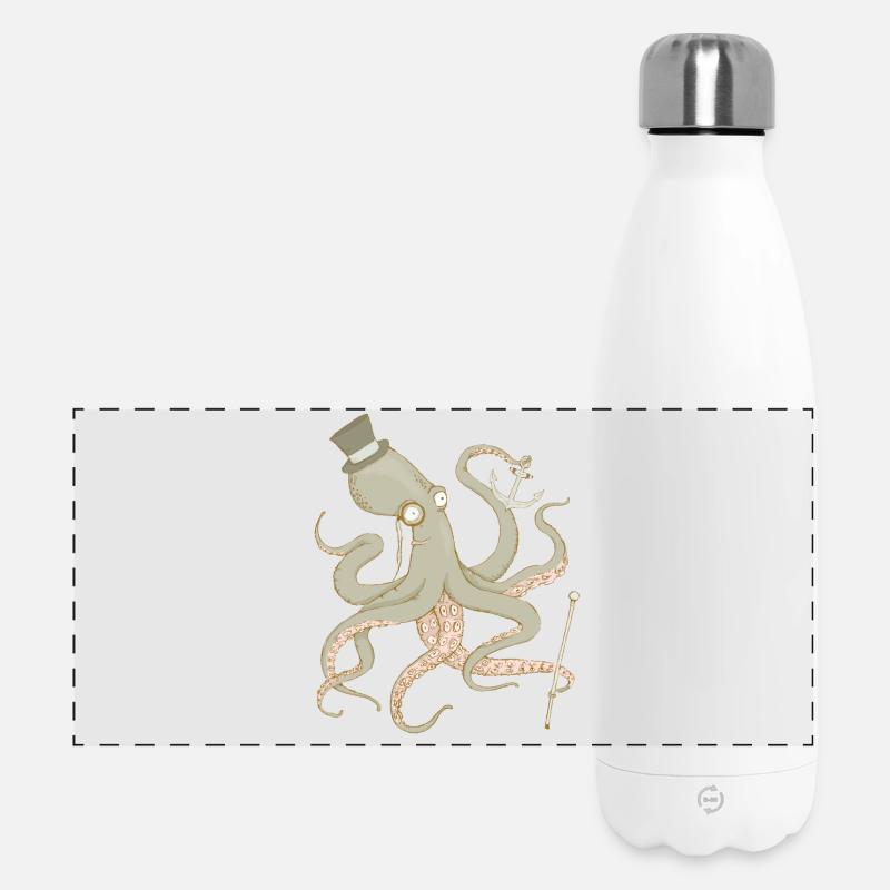 Octopus - Panoramic Thermal Bottle 500 ml - white