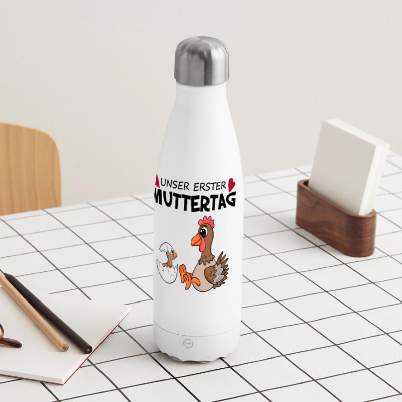 Muttertag - erster Muttertag Geschenk Panorama Isolierflasche 500 ml