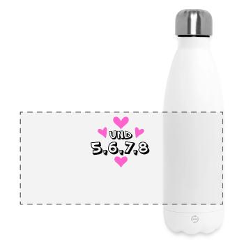 Tanzen Tanz Tanzkurs Rhythmus - Panorama Isolierflasche 500 ml - Weiß - Vorne