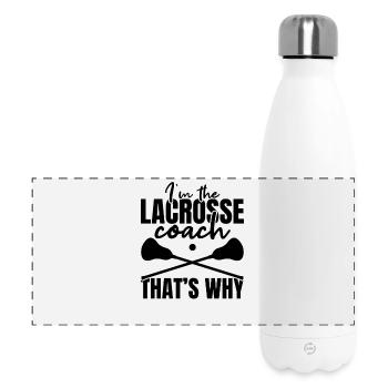 Lacrosse Coach - Panoramic Thermal Bottle 500 ml - white - Front