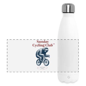Sunday Cycling Club Faultier Sloth - Panoramic Thermal Bottle 500 ml - white - Front