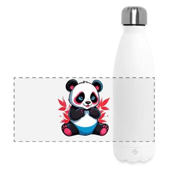 Panda Bear - Panoramic Thermal Bottle 500 ml - white - Front