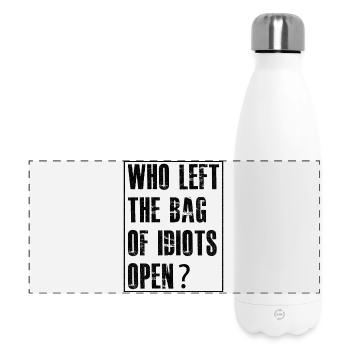 who left the bag - Panorama Isolierflasche 500 ml - Weiß - Vorne