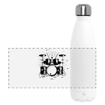 Croquis de piège - Gourde isotherme panoramique 500 ml - blanc - Devant