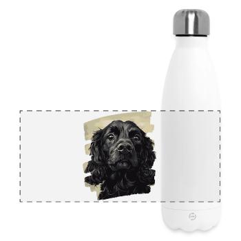 Cocker Spaniel - Gourde isotherme panoramique 500 ml - blanc - Devant