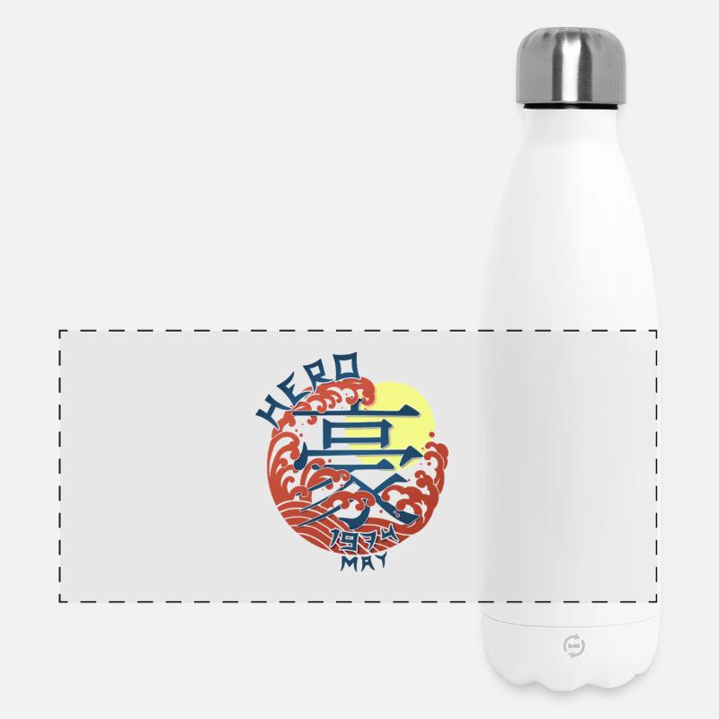Japan Hero since May 1974 Geburtstaggeschenk - Panorama Isolierflasche 500 ml - Weiß
