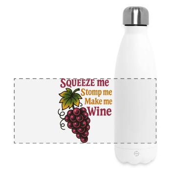 Winzer-Humor - Panorama Isolierflasche 500 ml - Weiß - Vorne